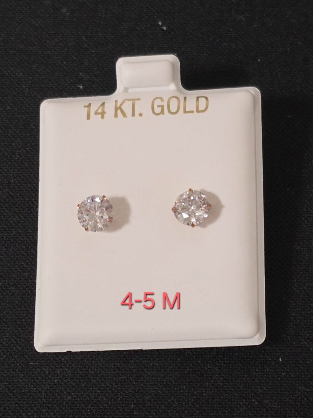 💫 14kt Yellow Gold and Cubic Zirconia Earrings